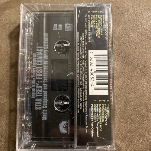 STAR TREK: FIRST CONTACT SOUNDTRACK NEW SEALED CASSETTE TAPE JERRY GOLDSMITH P.. - Picture 2 of 2