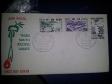 PAPUA NEW GUINEA 1969 SPC Games on FDC....