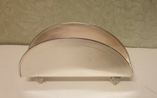 PORTA TOVAGLIOLI bagno argento originale Artigianale Stile inglese 18X9CM...