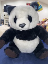 Dakin 16 Peeking Panda Plush Stuffed Bear Fluffy Vtg Toy With Tag Pillow Pets