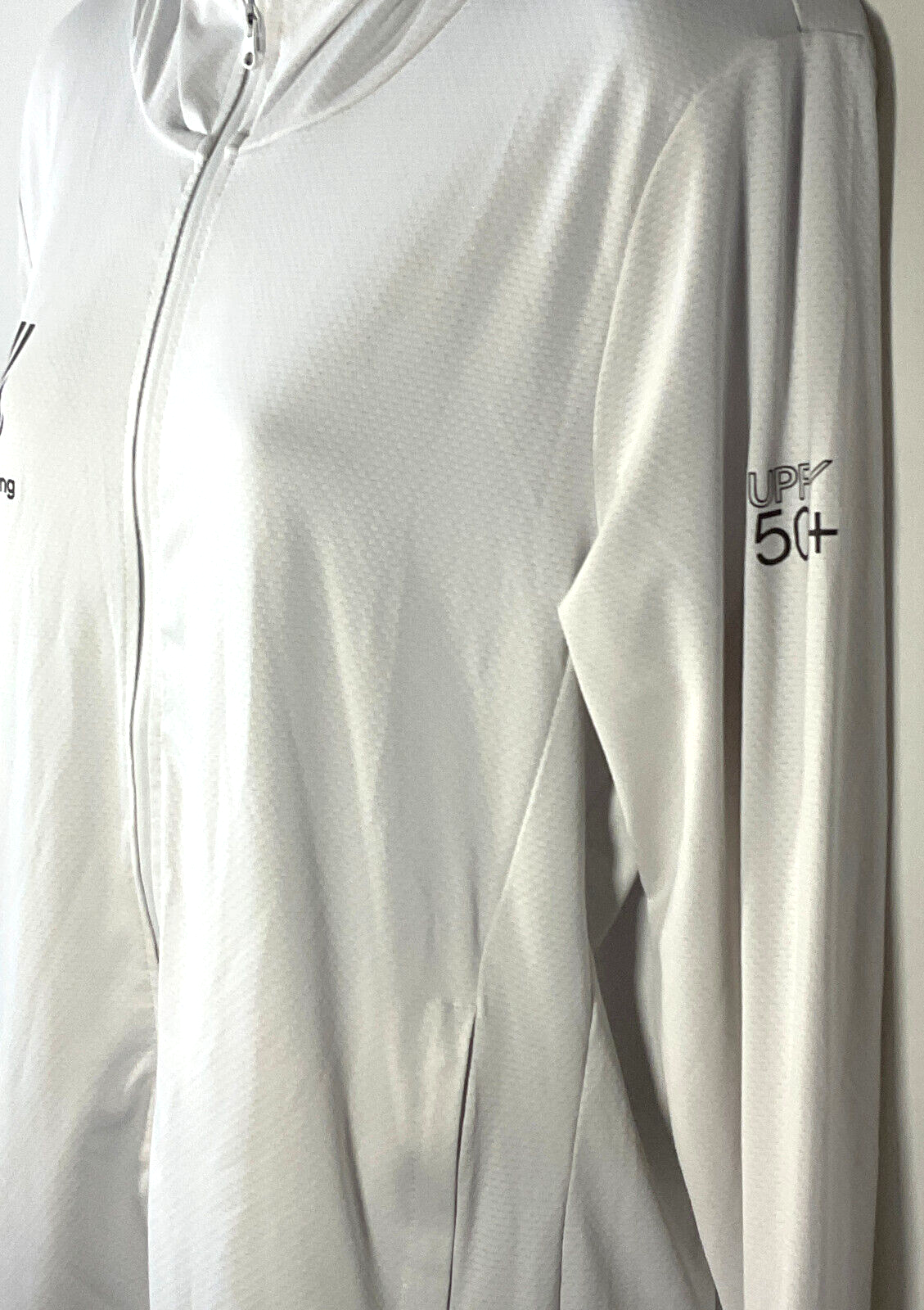 FILA Felpa con cappuccio full zip bianca US Rowing UPFV 50+ donna S