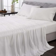 Bamboo Bed Sheet -4 Piece Bedding Set -100 Bamboo Bed Sheet-Soft and Breathable