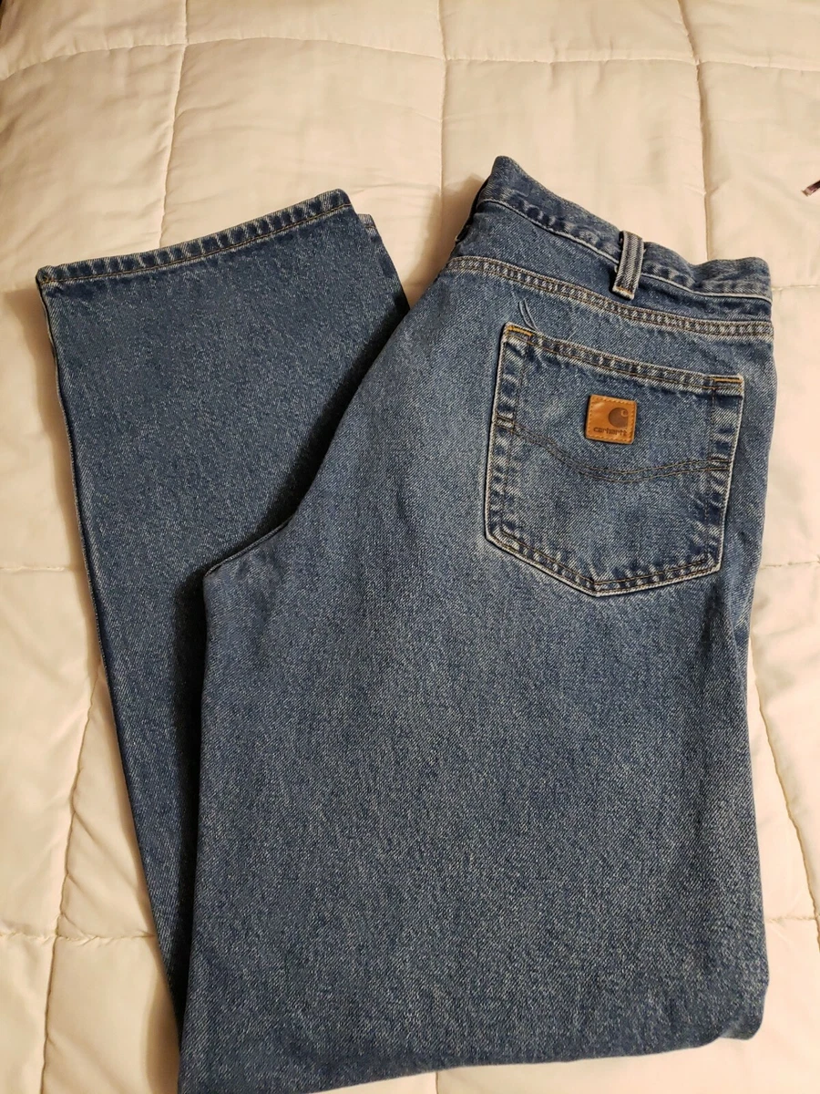 Men s Carhartt Relaxed Fit Denim Jeans 36x32 RN 14806 eBay