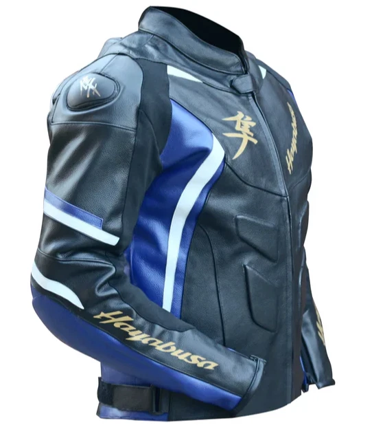 Nueva chaqueta de cuero para motociclista Suzuki Hayabusa. Foto 2 de 4