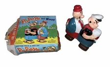 Vintage 1964 Marx Toys Popeye and Wimpy Walk-A-Way Ramp Walker Toy Original Box