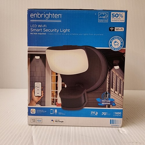 Enbrighten LED WI-FI Smart Security Light With Motion Detection Bronze 1400 Lum. - Picture 4 of 5