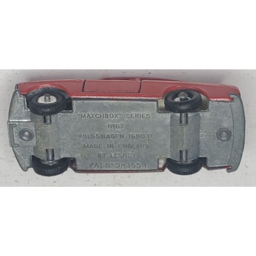 MATCHBOX NO. 67 VOLKSWAGEN 1600TL VINTAGE 1967 DIE CAST - Picture 5 of 5