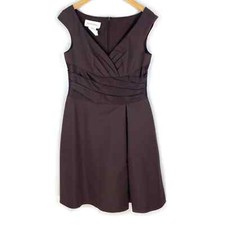 David's Bridal Bridesmaid Dress F12723 Eggplant Purple Womens Sleeveless Size 12
