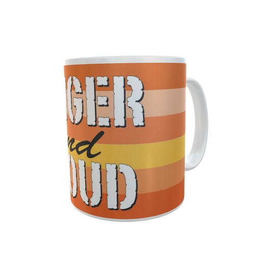 Rude Slogan GINGER AND PROUD Funny Ceramic Tea Coffee Cup Mug Gift Xmas Birthday - Picture 4 of 5