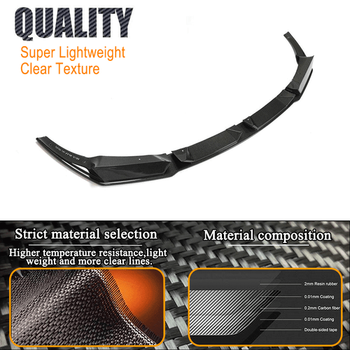 Carbon Frontlippe Front Spoiler Lippe Passt für BMW F97 X3 M F98 X4 M 2019-2023 - Picture 7 of 11