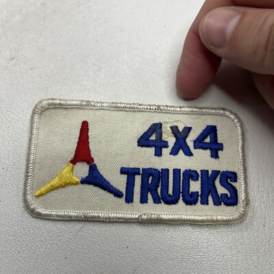 Vintage Has-Residue-On-It Four Wheel Drive Dodge Fratzog TRUCKS 4 X 4 Patch T113