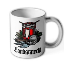 Tasse Landsknecht Trommel Helm Hellebarde Spieß#43426