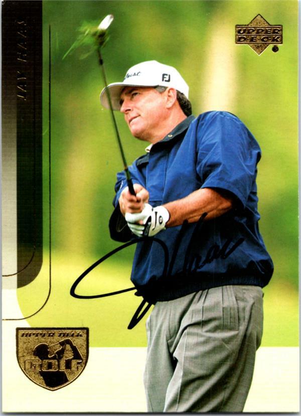 Jay Haas autographed golf card (PGA Tour, Wake Forest, SC) 2004 Upper Deck #18