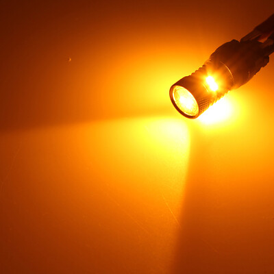 Cenmoll 3156 P27W T25 Amber Yellow Orange, 3156 P27W T25 LED Flashing