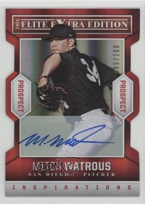 2014 Elite Extra Edition Inspirations Die-Cut Signatures Mitch Watrous Auto 0w3