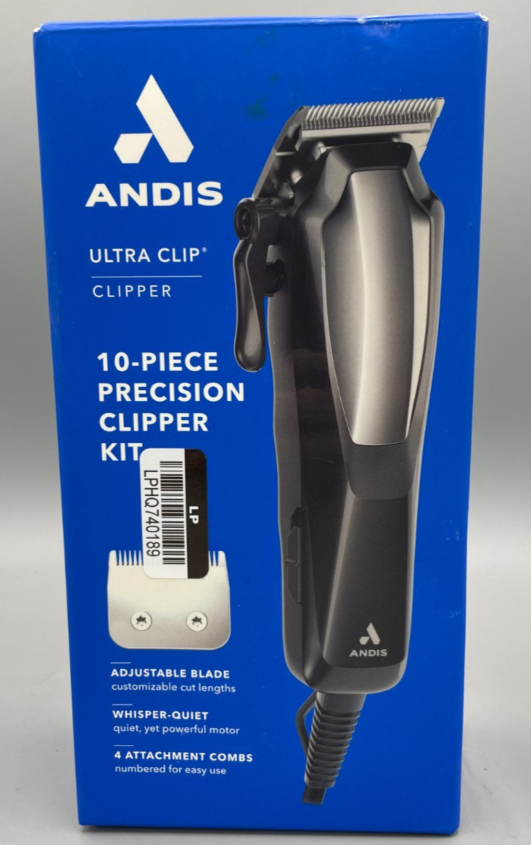 Andis Ultra Clip Corded Clipper Kit 10ct - Opened - READ