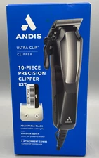 Andis Ultra Clip Corded Clipper Kit 10ct - Opened - READ