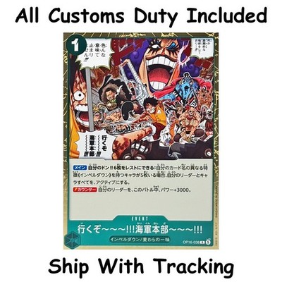 One Piece TCG Let's Go To the Navy Headquarters R OP16-038