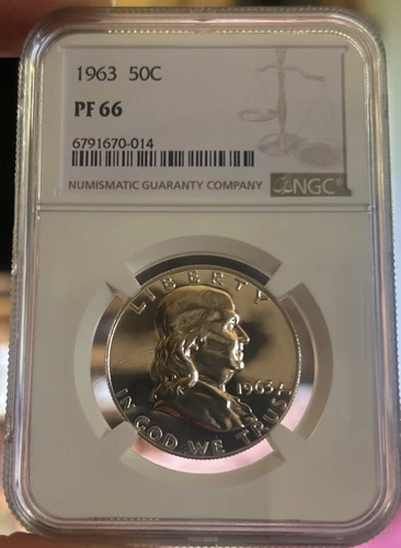 NGC 1963 PF 66 franklin half dollar