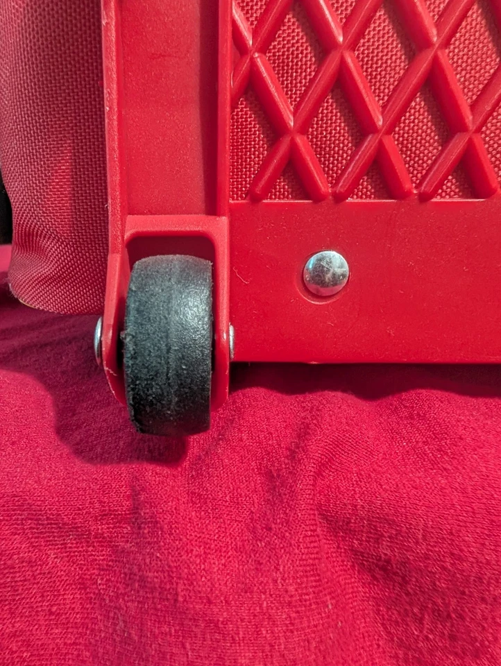 Disney Mickey Mouse Child Toddler Carry On Wheels Rolling Backpack Big patch - Image 4 of 4