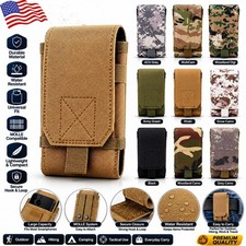 Tactical Molle Cell Phone Pouch Army Holster Case Waist Pouch Bag for Smartphone