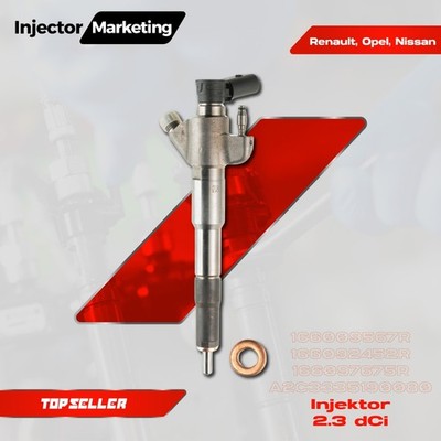 166009567R Injektor VDO Opel Renault 2.3 A2C3335190080, 166097675R, 166092452R