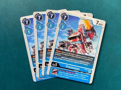 Frozomon BT8-029 Playset New Awakening Digimon Card Game x4