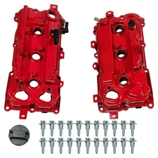 2x Aluminum Valve Cover Set w/ Gasket for 07-14 Altima Pathfinder JX35 QX60 3.5L