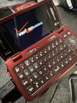 LG enV3 LG-VX9200M Verizon Wireless QWERTY Flip Cell Phone Maroon