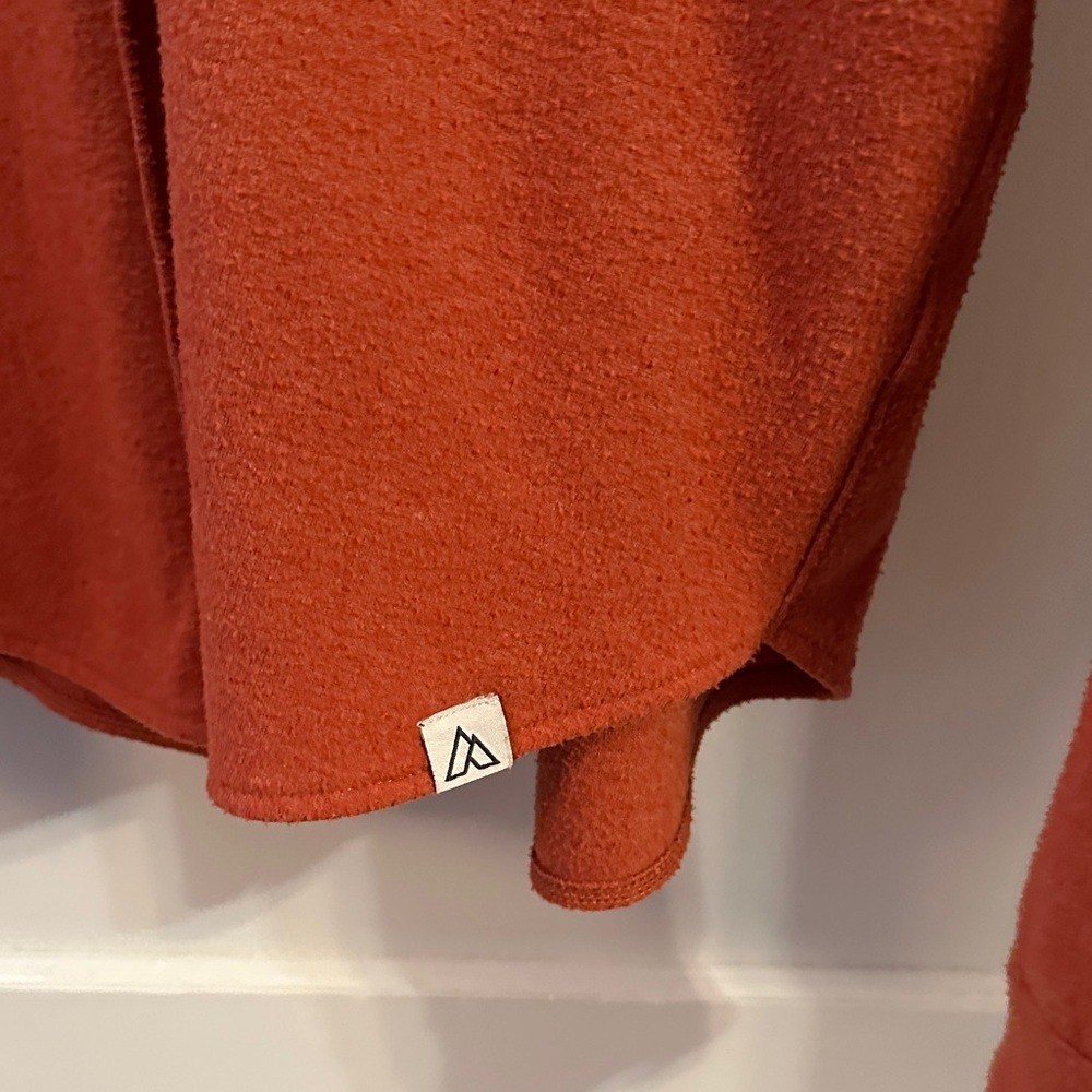 Alpine Design Button Down Burnt Orange Flannel Top - image 3