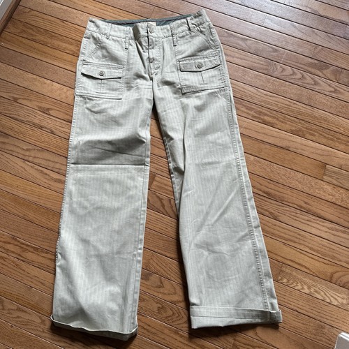 Gramicci, Gramicci Women's Beige/Khaki low rise Wide Leg Pants Size 10/32 vintage