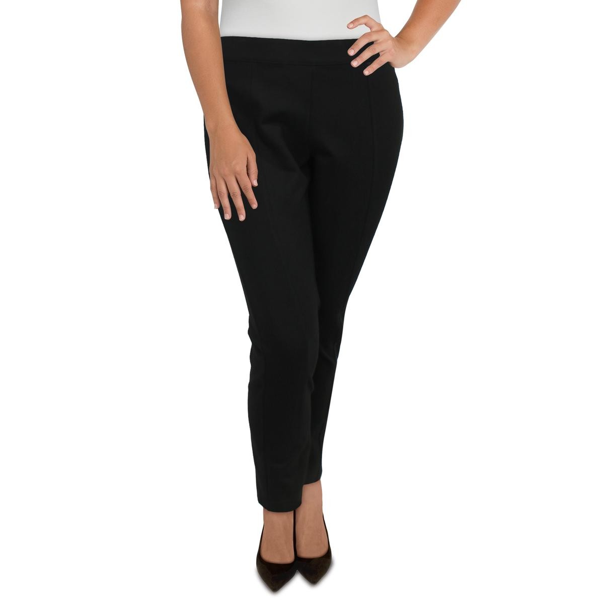 Женские черные компрессионные эластичные леггинсы-скинни Anne Klein 16 BHFO 3780