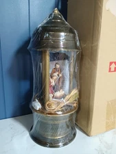 Baby Manger 16" Table Top Oil Rain Lamp Mary Joseph And Baby Jesus Fingerhut