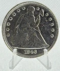 **RARE** 1846 Seated Liberty Silver Dollar- AU