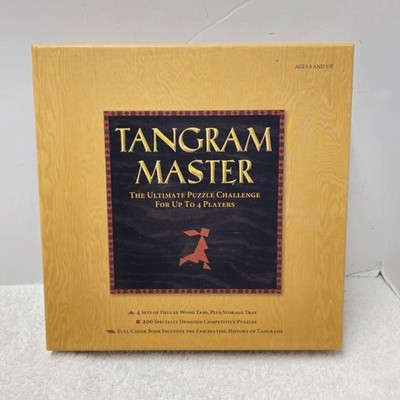 Tangram Master Up To 4 Player Ultimate Puzzle Challenge Game 200 Puzzle Wood