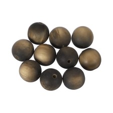 10 Pcs Acrylic Round Beads, 16mm Loose Beads for Jewelry Making, Dark Brown