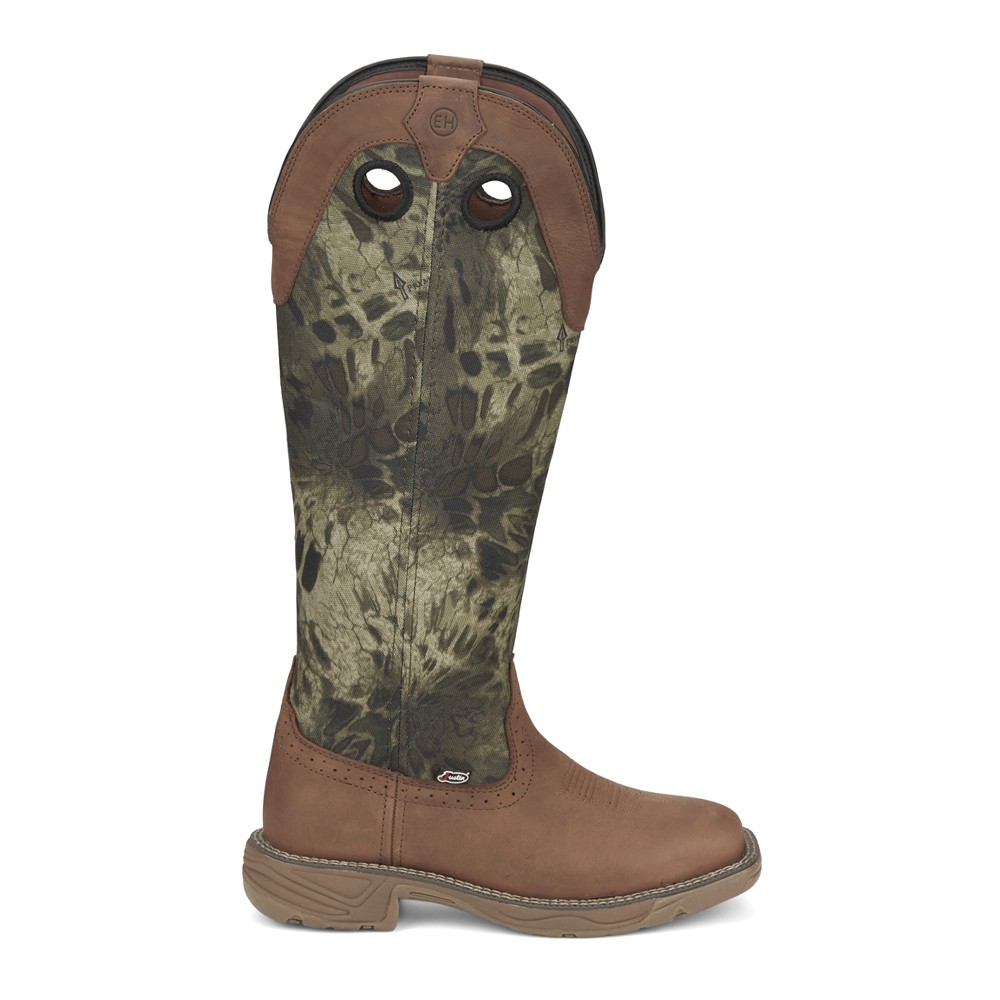 Justin Original Workboots Rush Strike 17 Inch Snake Resisting Work  Womens Size