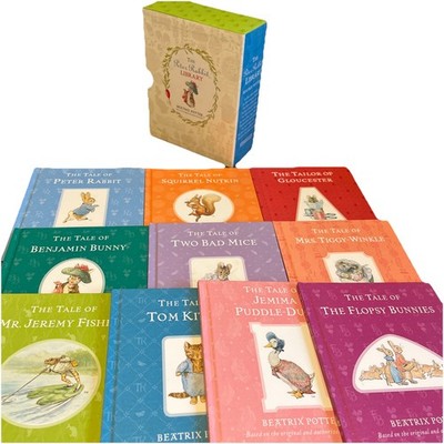 Peter Rabbit Library Coloured Jackets 10 Books Box Set - Ages 5-7 Large Hardback