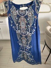 Urban Outfitters Woman Ecoté Dress Size XS Blue And Print