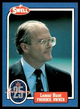 1988 SWELL FOOTBALL GREATS LAMAR HUNT KANSAS CITY CHIEFS #58