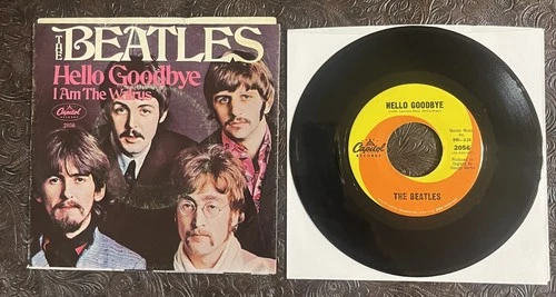 BEATLES- Hello Goodbye/I Am The Walrus 45 w/Sleeve. 1967