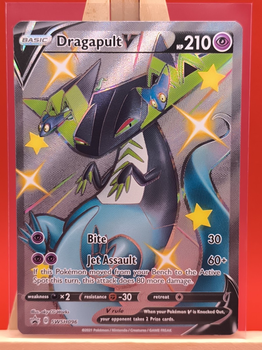 Dragapult V SWSH096 Shining Fates Ultra Rare Full Art Promo Dragapult V SWSH096 Shining Fates Ultra Rare Full Art Promo