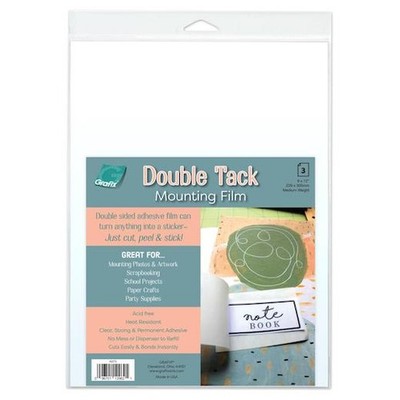 Grafix 9''x12'' Double Tack Montagefolie 3 Stück