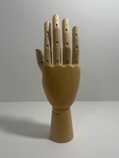 Wooden Posable Jointed Articulated Right Hand Wrist 9.5 Body Artist Model