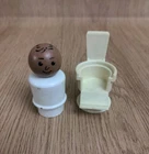 Vintage Fisher Price Little People Barber Chair & Barber
