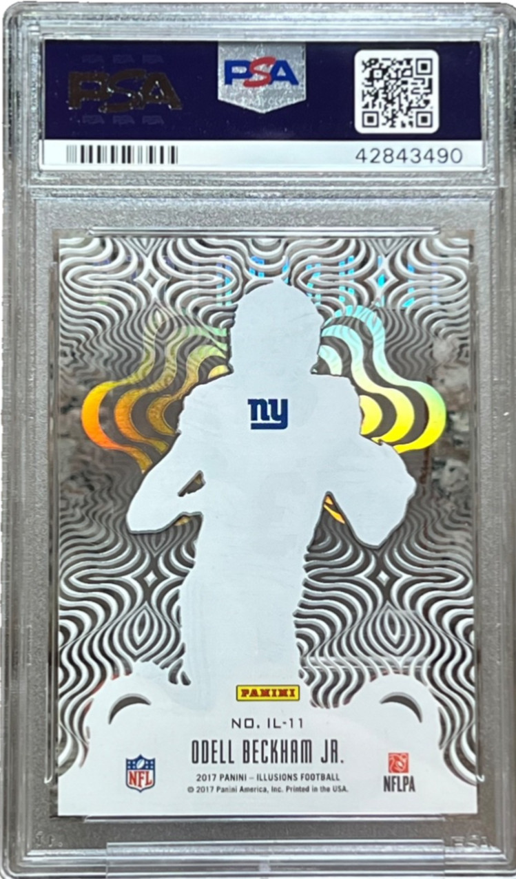 2017 Odell Beckham Jr Panini Illusions Illusionists PSA 10 Acetate SP Pop 1 !! view 17