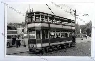 z1259 - Blackburn Tram - Nr.73 wartet auf Fahrgäste, am Bahnhof - Foto