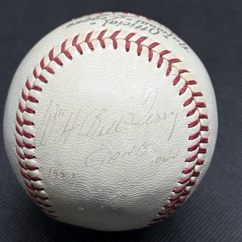 Bill Terry Giants 1922-1941 Signed Baseball JSA LOA HOF ONL GILES VINTAGE BALL!