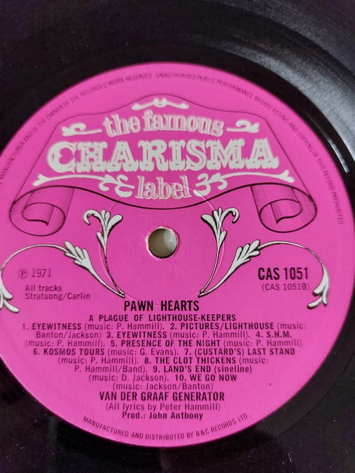 Pawn Hearts- Van Der Graaf Generator LP Charisma Scroll 1971 - Image 4 of 4