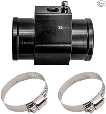 3PCS Auto Water Temp Joint Pipe, Sensor Gauge Radiator Hose Adapter, 38MM